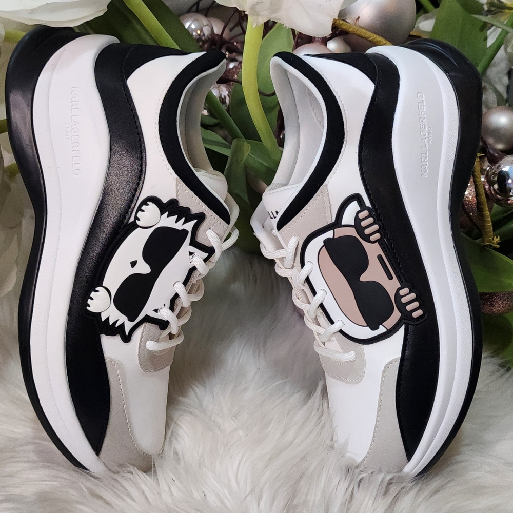 Karl Lagerfeld COTY LACE UP womens  SNEAKER size9.5 New